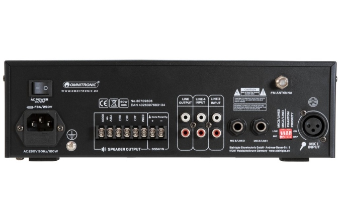Mixer cu amplificare Omnitronic CPE-60P