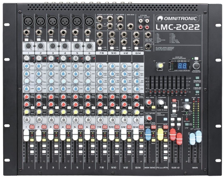 Omnitronic LMC-2022FX USB Mixing Console