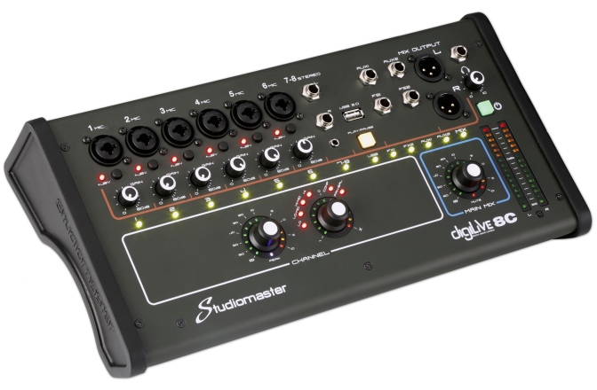 Mixer digital Studiomaster Digilive 8C