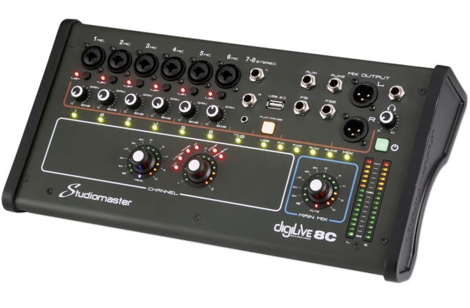 Mixer digital Studiomaster Digilive 8C
