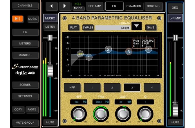 Mixer digital Studiomaster Digilive 8C