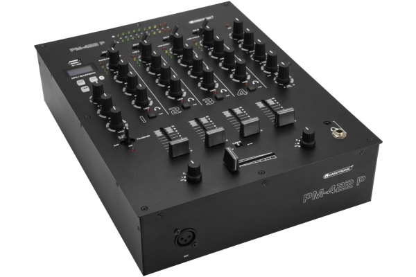 Omnitronic PM-422P 4-Channel DJ Mixer with Bluetooth & USB Player
