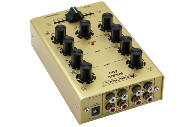 Mixer DJ Omnitronic GNOME-202 Mini Mixer gold