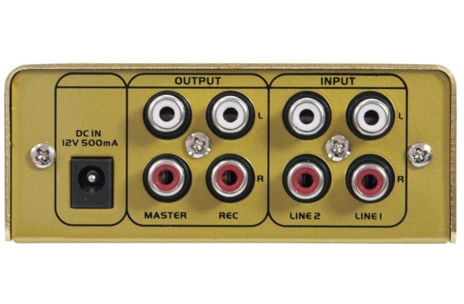 Mixer DJ Omnitronic GNOME-202 Mini Mixer gold