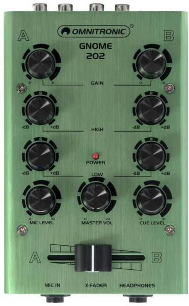 Omnitronic GNOME-202 Mini Mixer green