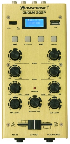 Omnitronic GNOME-202P Mini Mixer gold