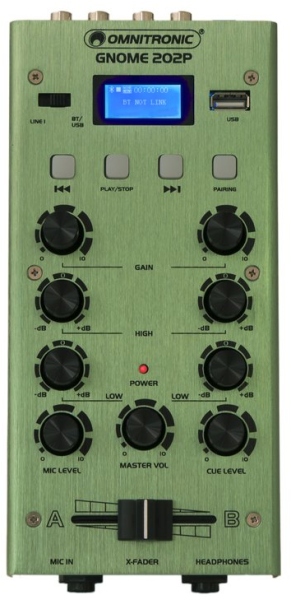 Omnitronic GNOME-202P Mini Mixer green