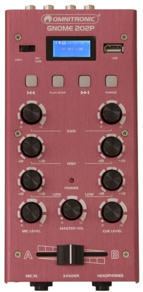 Omnitronic GNOME-202P Mini Mixer red