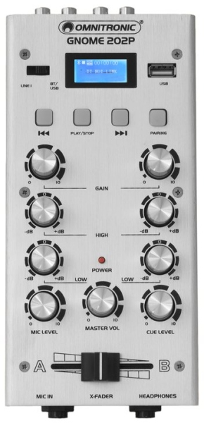 Omnitronic GNOME-202P Mini Mixer silver