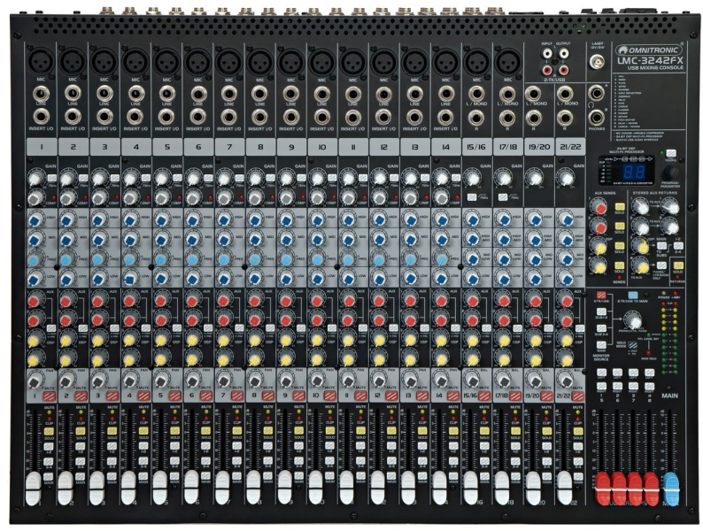 Omnitronic LMC-3242FX USB Mixing Console