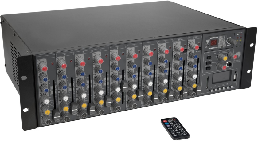 Omnitronic RM-1422FXA USB Rack Power Mixer