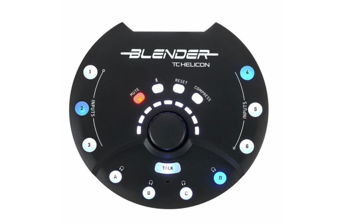 Mixer Stereo Portabil cu Interfață Audio USB TC Helicon BLENDER