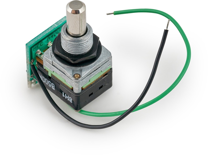 MEC Pickups Volume Pot Module, B500K, Push/Pull, with connection cables - Lefthand