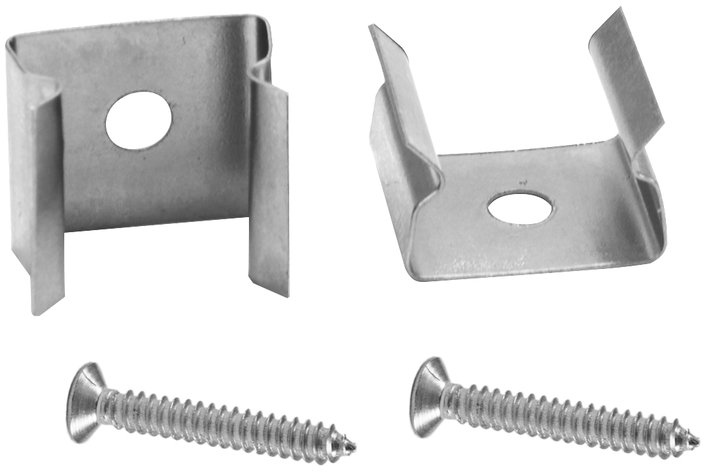 Eurolite Mounting for Tubings 10x10mm Set 2x with screws