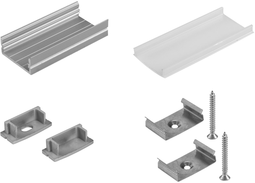 Eurolite Mounting set U-profile 20mm for LED Strip