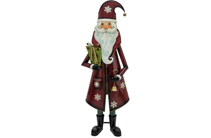 Moș Crăciun, Santa Claus Europalms Santa Claus, Metal, 150cm, red
