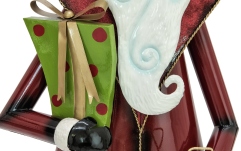 Moș Crăciun, Santa Claus Europalms Santa Claus, Metal, 150cm, red