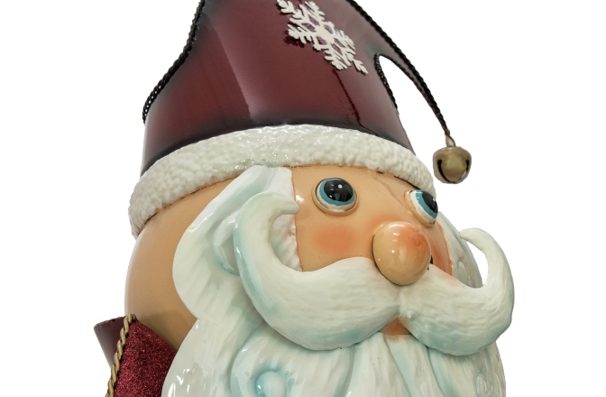 Moș Crăciun, Santa Claus Europalms Santa Claus, Metal, 150cm, red