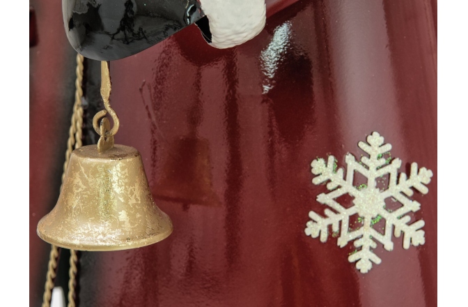 Moș Crăciun, Santa Claus Europalms Santa Claus, Metal, 150cm, red