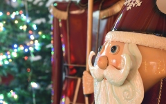 Moș Crăciun, Santa Claus Europalms Santa Claus, Metal, 195cm, red