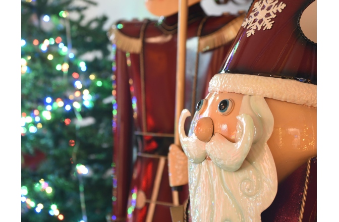 Moș Crăciun, Santa Claus Europalms Santa Claus, Metal, 195cm, red