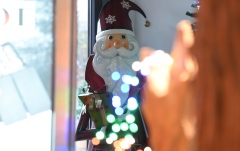 Moș Crăciun, Santa Claus Europalms Santa Claus, Metal, 195cm, red