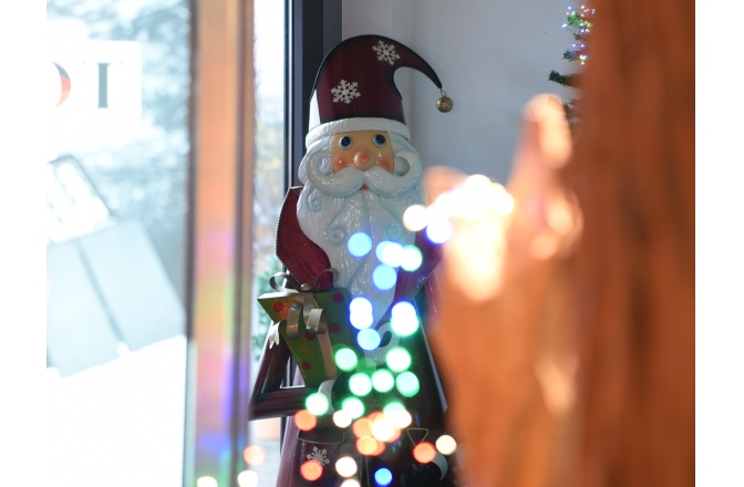 Moș Crăciun, Santa Claus Europalms Santa Claus, Metal, 195cm, red