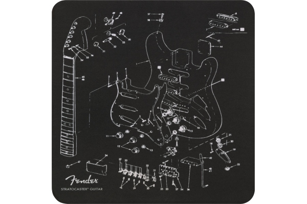 Fender Mousepad Exploded Strat