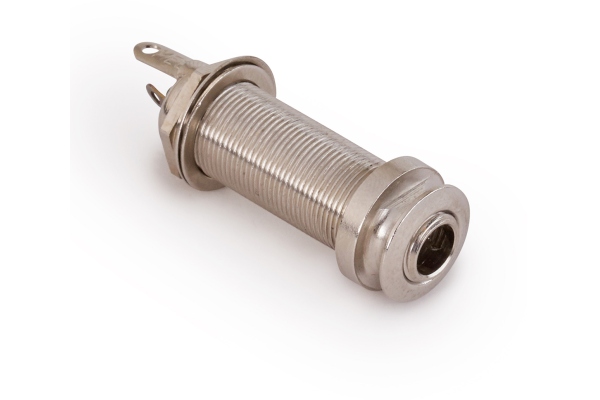  6.3 mm / 1/4 Stereo Endpin Jack Socket for Acoustic Guitars - Chrome
