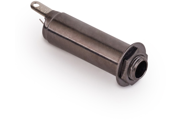  Closed Stereo Jack Socket, for Mouning with Jackplates - Black