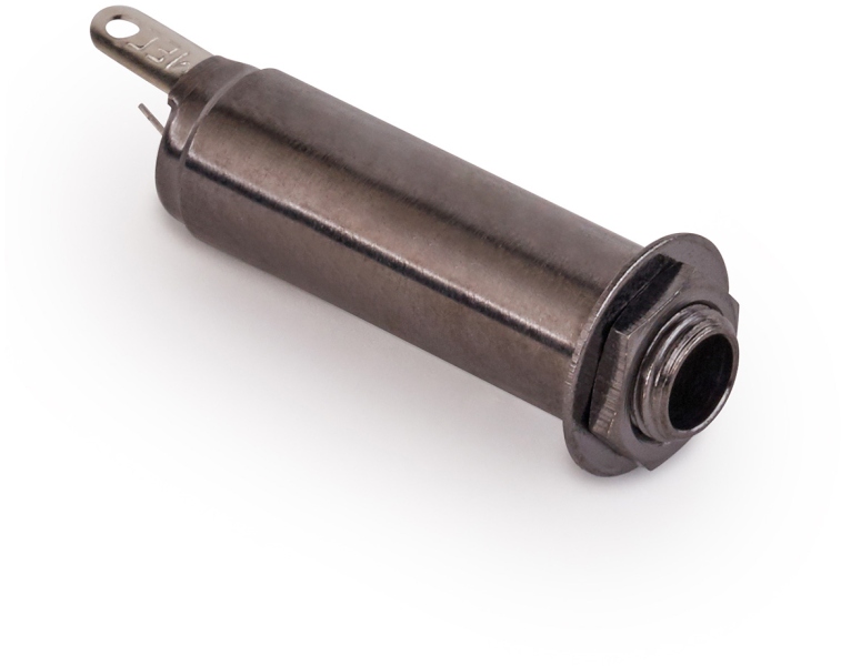 MEC Pickups Closed Stereo Jack Socket, for Mouning with Jackplates - Black