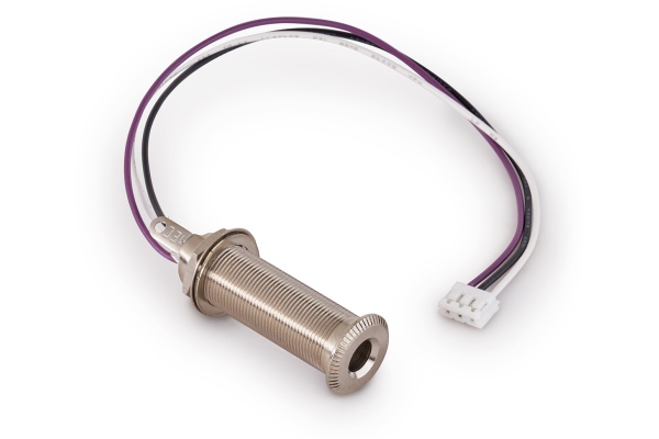 MEC Pickups  Closed Stereo Jack Socket, for Mounting in Instrument Sides with R4 Connector - Chrome