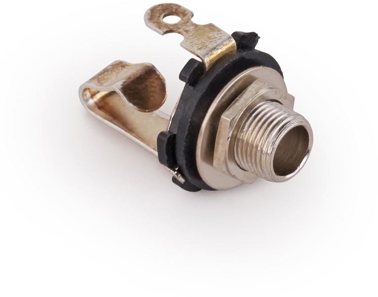 MEC Pickups  Open 6.3 mm / 1/4 Mono Jack Socket - Chrome