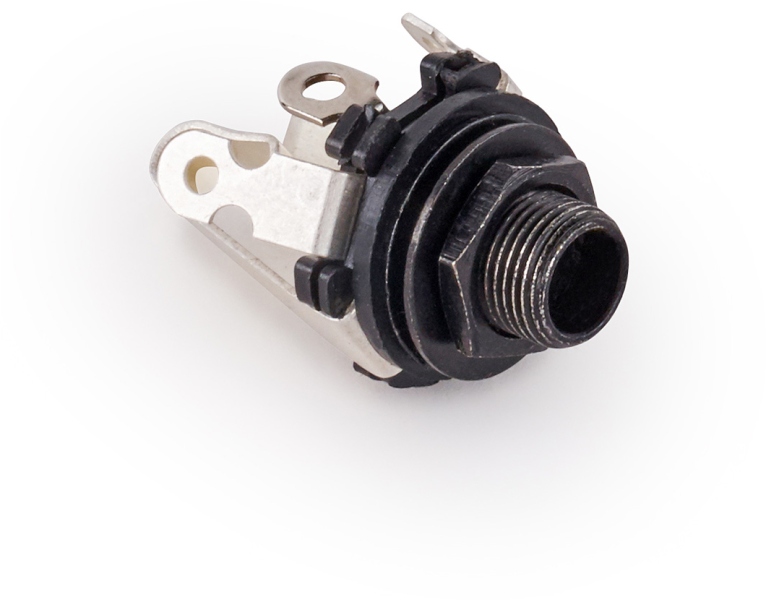 MEC Pickups Open 6.3 mm / 1/4 Stereo Jack Socket - Black