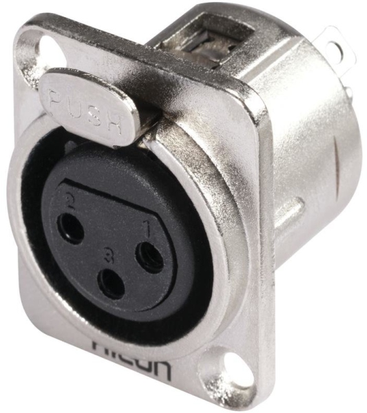 Hicon XLR mounting plug 3pin HI-X3DF