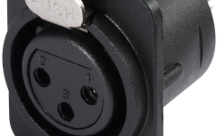 Mufă XLR de montaj Hicon XLR mounting plug 3pin HI-X3DF-M