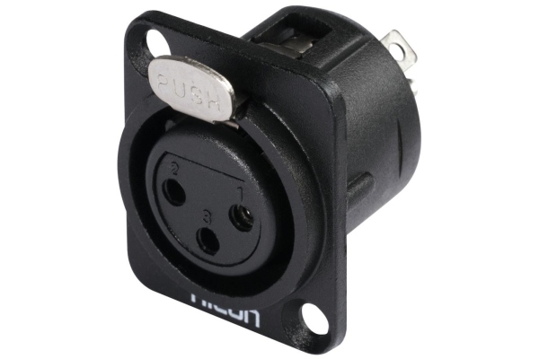 XLR mounting plug 3pin HI-X3DF-M