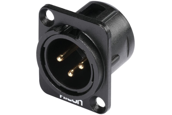 Hicon XLR mounting plug 3pin HI-X3DM-G