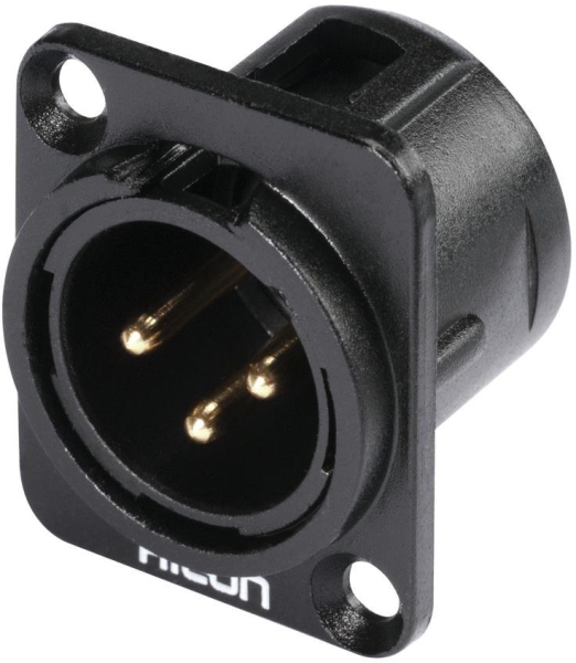 Hicon XLR mounting plug 3pin HI-X3DM-G