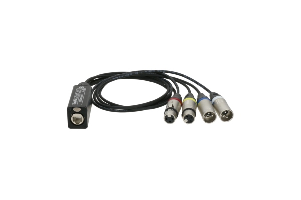 Klotz CATLink MINI 2/2-channel multicore adapteretherCON F - 2/2 x XLR 3p F/M