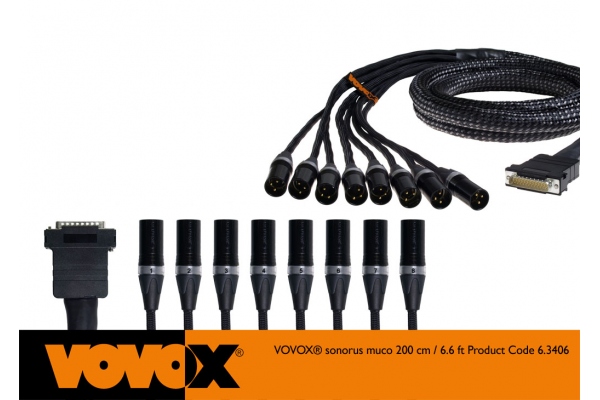 Vovox Sonorus muco DB25-XLRm 200