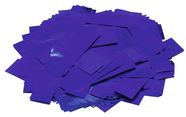 TCM FX Metallic Confetti rectangular 55x18mm, blue, 1kg