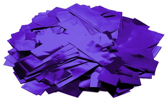 TCM FX Metallic Confetti rectangular 55x18mm, purple, 1kg