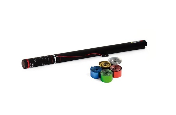 Munitie tun confetti TCM FX Electric Streamer Cannon 80cm, multicolor metallic