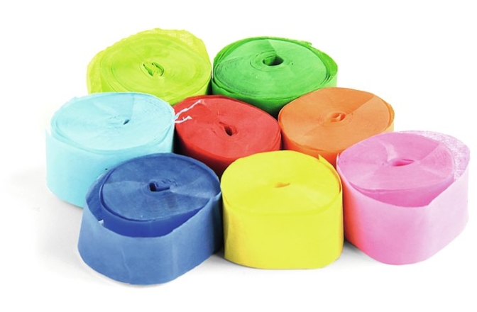 Munitie tun confetti TCM FX Slowfall Streamers 10mx1.5cm, multicolor, 32x