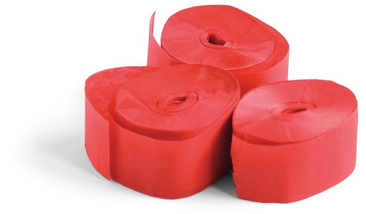 TCM FX Slowfall Streamers 10mx1.5cm, red, 32x