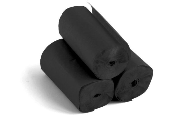 Slowfall Streamers 10mx5cm, black, 10x