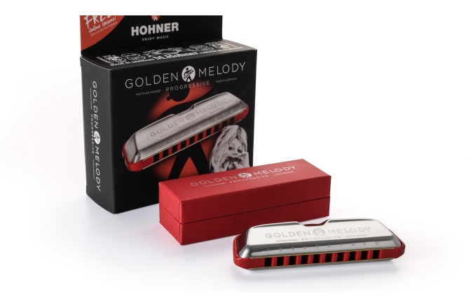 Muzicuță diatonică  Hohner Golden Melody Eb