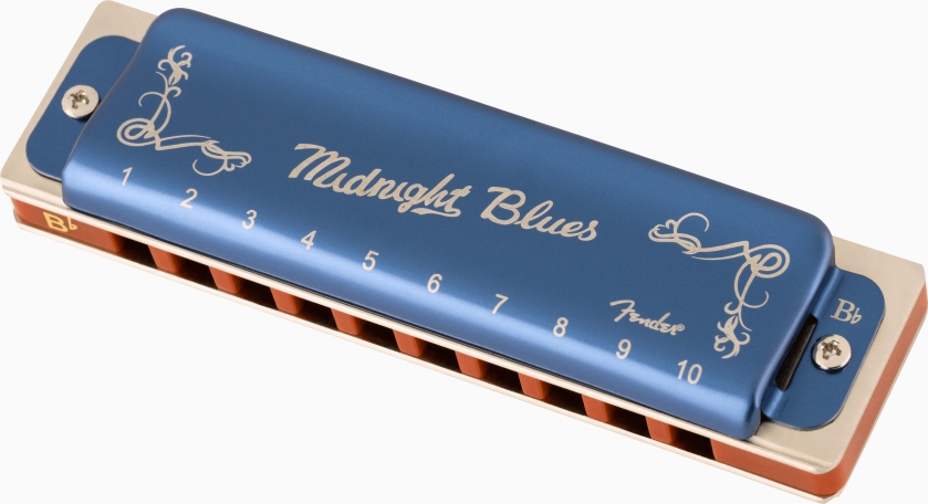 Fender Midnight Blues Harmonica Key of B Flat