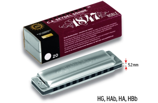 Muzicuță în La acut Seydel 1847 NOBLE High HA